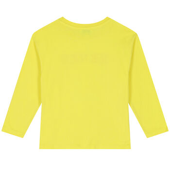 Girls Yellow Elephant Long Sleeve Top